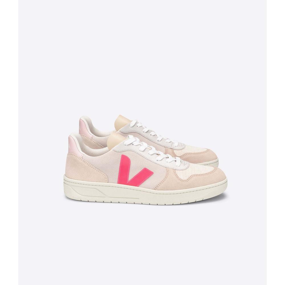 Veja V-10 SUEDE Sneakers Dames Beige | BE 642XYU